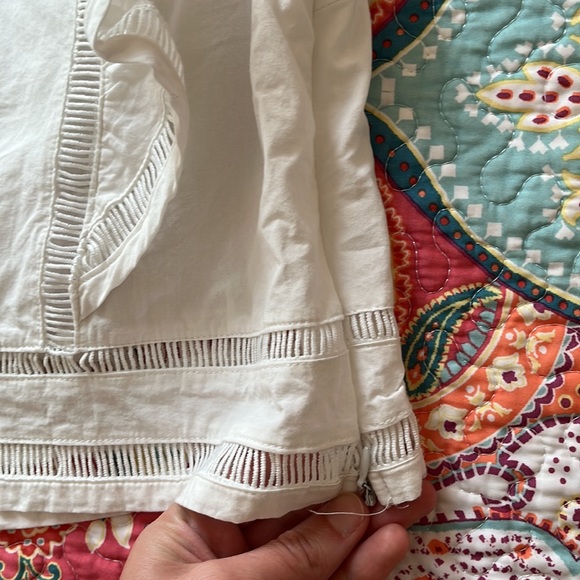 Blue Tassel Ruffled Crop from Anthropologie - Picture 3 of 4